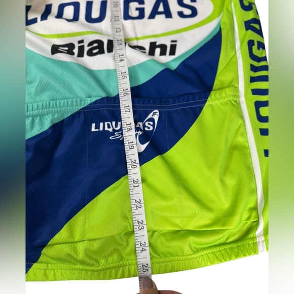 Vintage Liquigas Bianchi Pro Cycling Jersey - Santini SMS - Size M (44/46) N203 - Picture 5 of 6